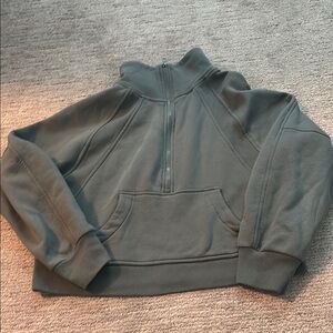 Green Half-Zip Sweatshirt